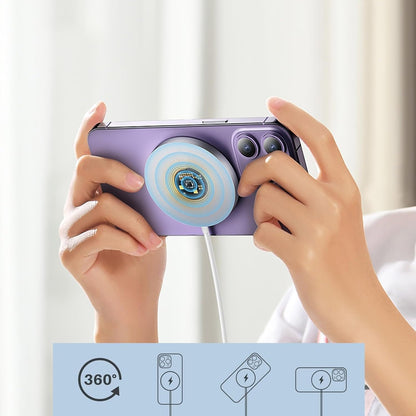 Magnetic Wireless Charger for iPhone 16/16 Pro/16 Plus/16 Pro Max,FDGAO 2 in 1 15W Fast Magnetic Charging Compatible with iPhone 15/14/13/12 Series and AirPods 4/3/Pro