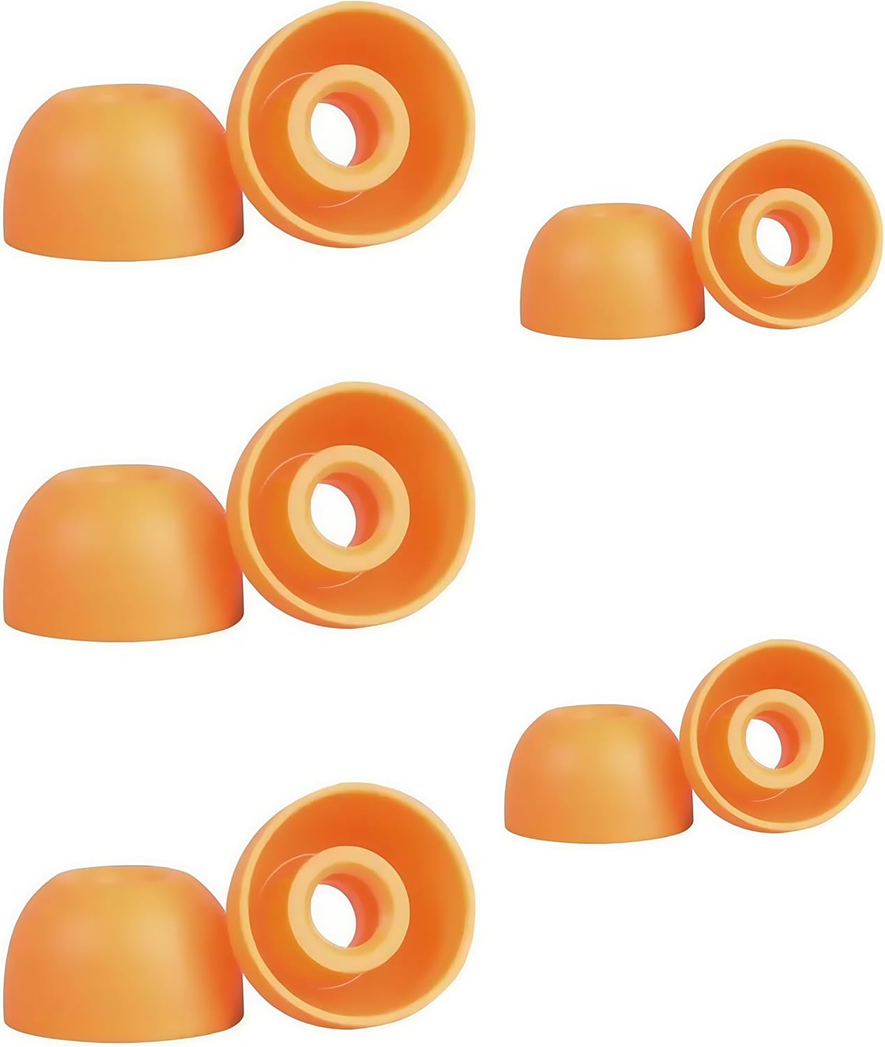 Powerbeats Pro 2 Replacement Ear Tips 5 Pairs - Designed Exclusively for Beats Powerbeats Pro 2 (2024), Not Fit Pro 1st Gen - Sport Anti-Slip Silicone Earbud Tips, Secure Gym/Running Fit -Orange
