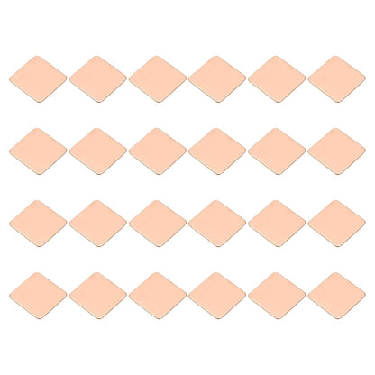 PATIKIL Copper Heatsink Pad Shims, 24 Pcs 20x20x0.8mm Copper Pad Shim IC Chipset GPU CPU Thermal Heatsink for Cooling Laptop Desktop Computer
