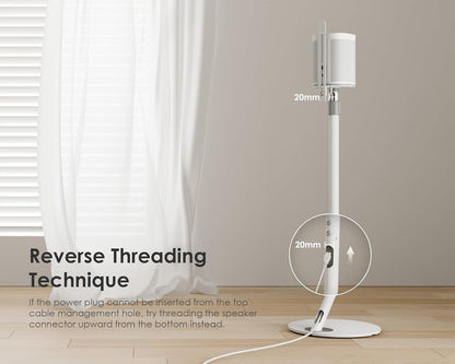 FITUEYES Design Adjustable Speaker Stands Pair for Bookshelf Speakers up to 11LBS, 27.5"-39.3" Height, Compatible with Multi-Audio