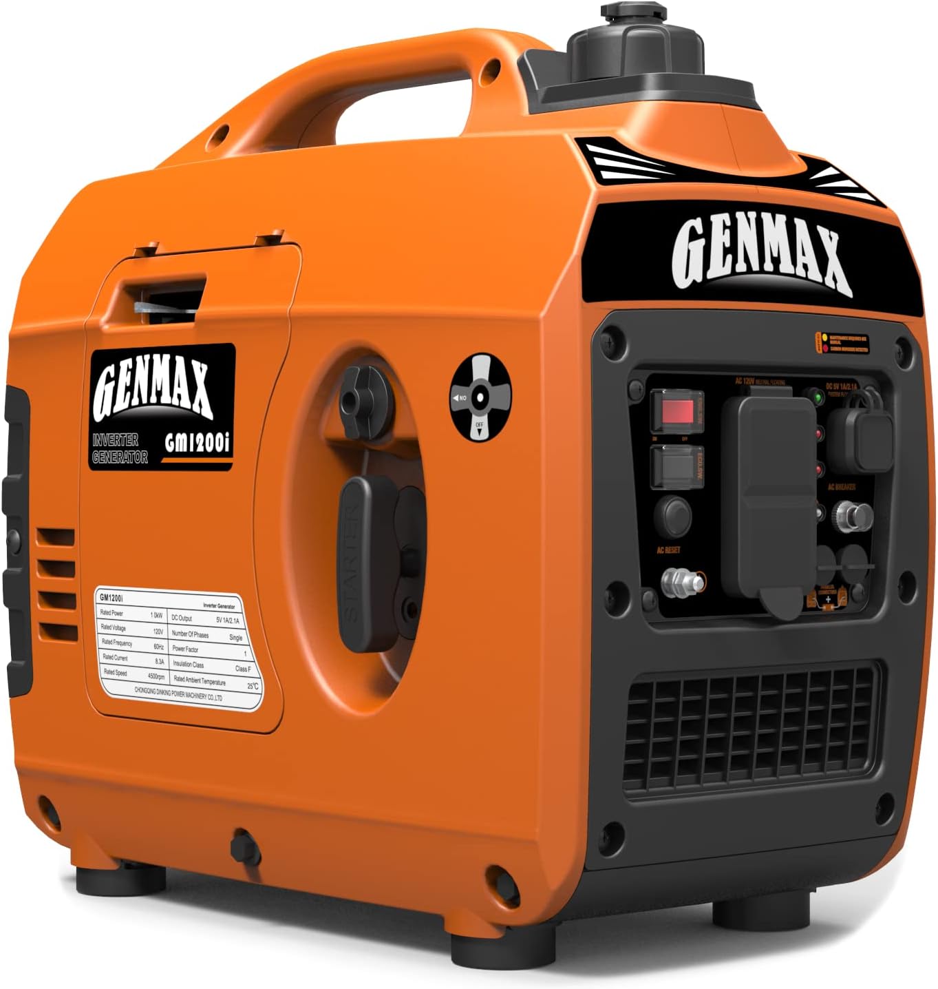 GENMAX Generator，EPA Compliant, Eco-Mode Feature, Ultra Lightweight for Backup Home Use & Camping