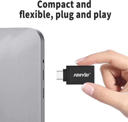 USB C to USB Adapter[4-Park], USB Type C Male to USB 3.0 Female OTG Adapter Compatible with MacBook Pro,Chromebook,Pixelbook,Microsoft,Samsung Galaxy S8 9 10 20 21 S22 Ultra Plus Note (Black)