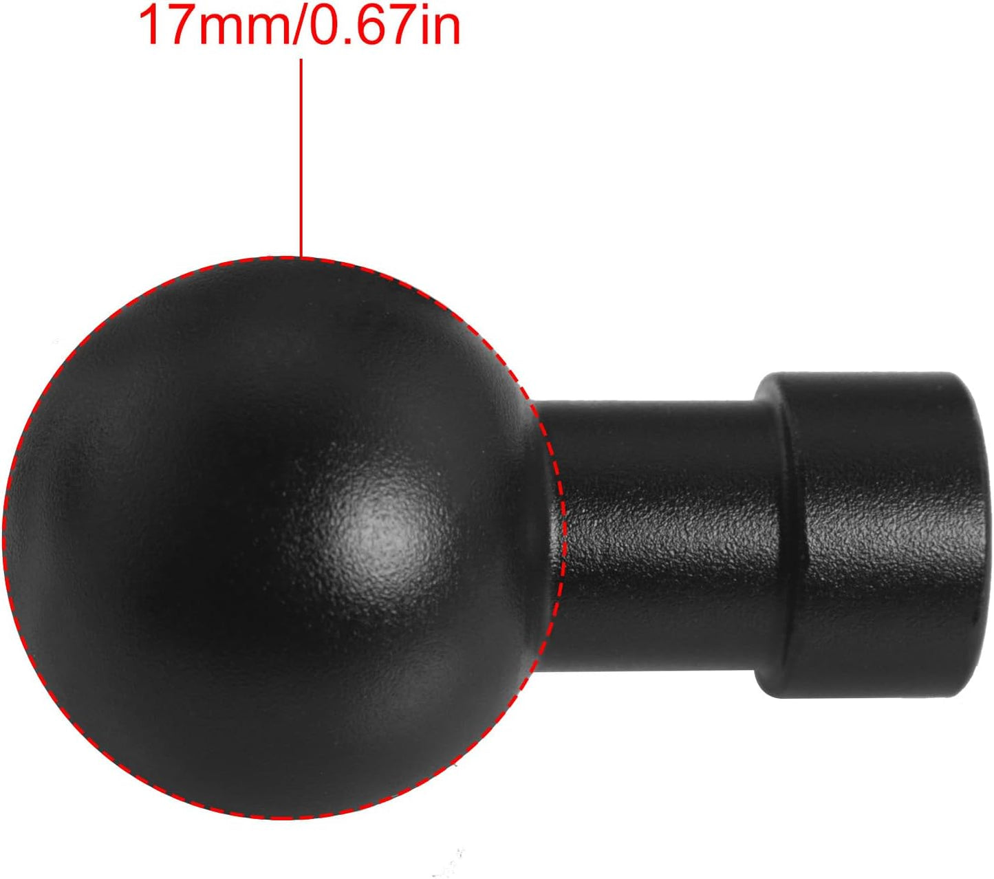 2PCS Ball Head to 1/4 Female Photo Bracket Conversion Accessories Aluminium Alloy 17mm Direct Broadcast Bracket Accessories Mobile Phone Mounting Bracket for Camera Mobile Phone GPS