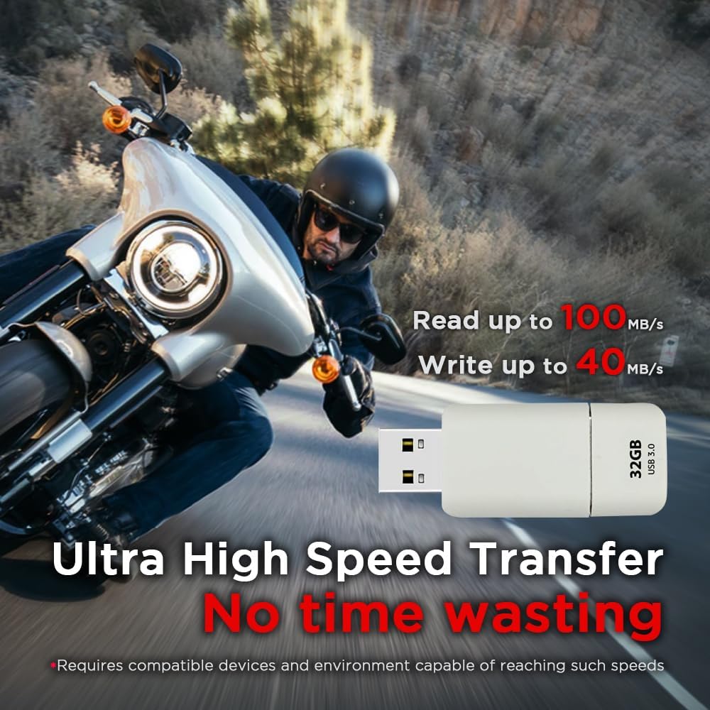 GIGASTONE 32GB Flash Drive (4 Pack) Z60NB USB 3.2 Gen 1, Ultra Fast, Retractable Capless Slider Design, Data Storage, Backup for PC/Mac/TV/Car Audio, USB 2.0/3.0/3.1 Compatible (Random Color)