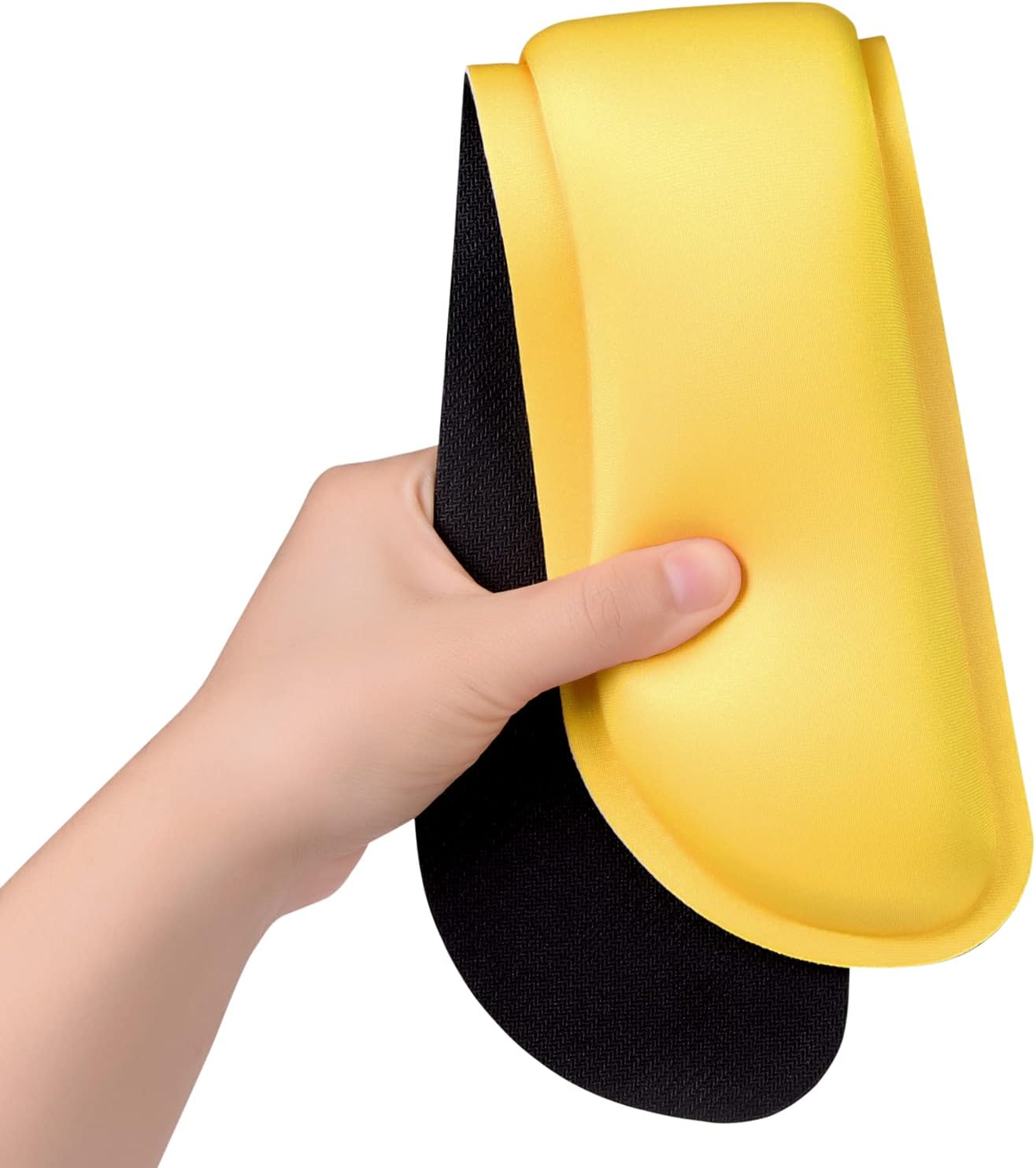 Dapesuom Enlarge Keyboard Wrist Rest, Memory Foam Wrist Cushion for Desk Mats Support, Cute Typing Pain Relief Keyboard Mouse Pad Rests Set with Non-Slip Base for Gaming Laptop Office, Apricot Yellow