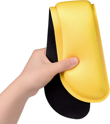 Dapesuom Enlarge Keyboard Wrist Rest, Memory Foam Wrist Cushion for Desk Mats Support, Cute Typing Pain Relief Keyboard Mouse Pad Rests Set with Non-Slip Base for Gaming Laptop Office, Apricot Yellow