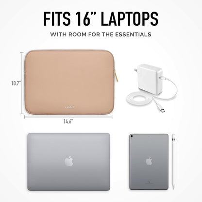 Vandel Slim MacBook Pro 16 Inch Laptop Sleeve, 15.6-16 inch Laptop Case, Protective MacBook Case Sleeve, Dell XPS 16 Cover 15.6 in, HP 15-fc, Lenovo IdeaPad 15, Mac Book Pouch, Computer Carrying Bag