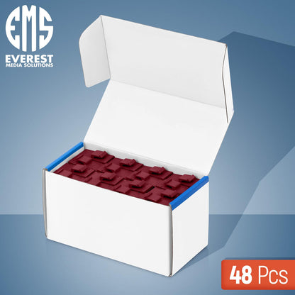Everest RJ45 CAT6 Keystone Coupler in Red (48-Pack) - RJ45 Coupler - Cat6 Keystone Jacks