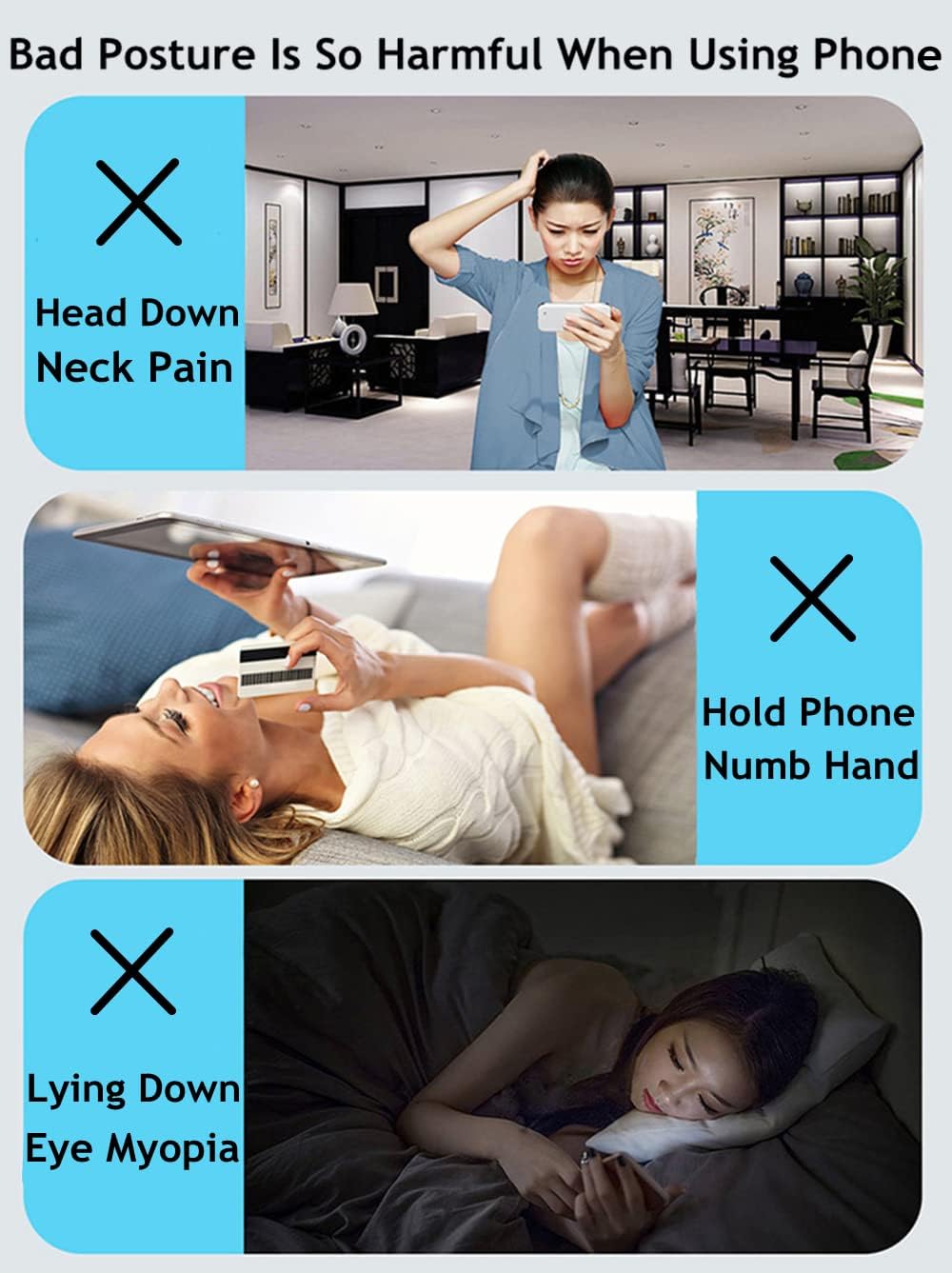 Cell Phone Stand for Desk 2 Pack Mobile Phone Holders Desktop Tablet Stand, Foldable Phone Dock Universal Adjustable Tablet Stand for Desk (Pink+Purple+Blue+White)