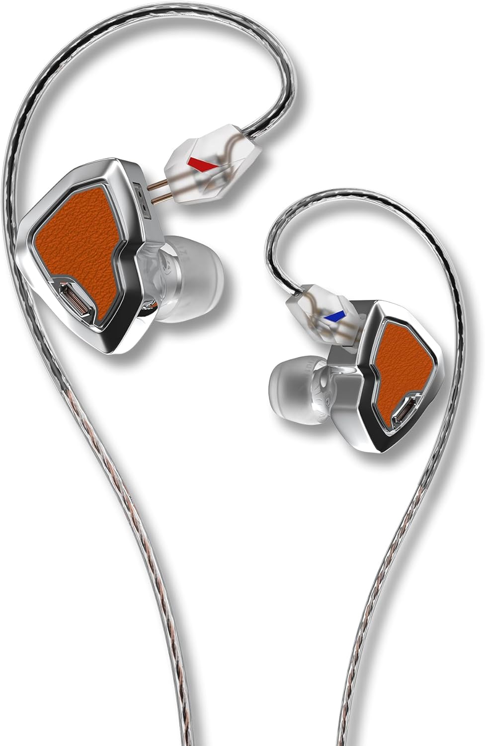 MS2 PRO in-Ear Monitor, 10.2mm Dual-Magnetic Drivers 1DD+1BA Hybird IEMs Wired Earbuds, Zinc Alloy Integrated Molding, Pneumatic Filters for Audiophile Musicians, Detachable 3.5mm OFC Cable