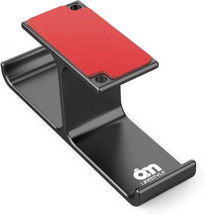 All Aluminum Headset & Headphone Stand Hanger Under Desk Headphone Holder Hook with Strong Adhesive & Screws, Desk Accessories for PC Gaming Headset Holder Mount, Office Table Shelf Storage,Bag Hooks