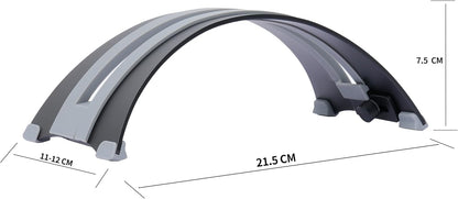 Adjustable Vertical Laptop Stand - 6061 Aluminum, CNC Precision, Anodized Finish, Fits All Laptops Including 17-inch, Ventilated Design, Anti-Slip Silicone Pads, ARC Shaped Stands