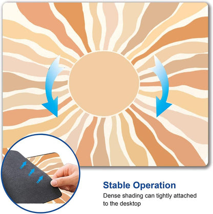 Mouse Pad, Cute Modern Abstract Art Mouse Pads, Square Washable Cloth Personalized Mouse Mat with Design, Gaming Office Home Non-Slip Rubber Base Computer Mousepad