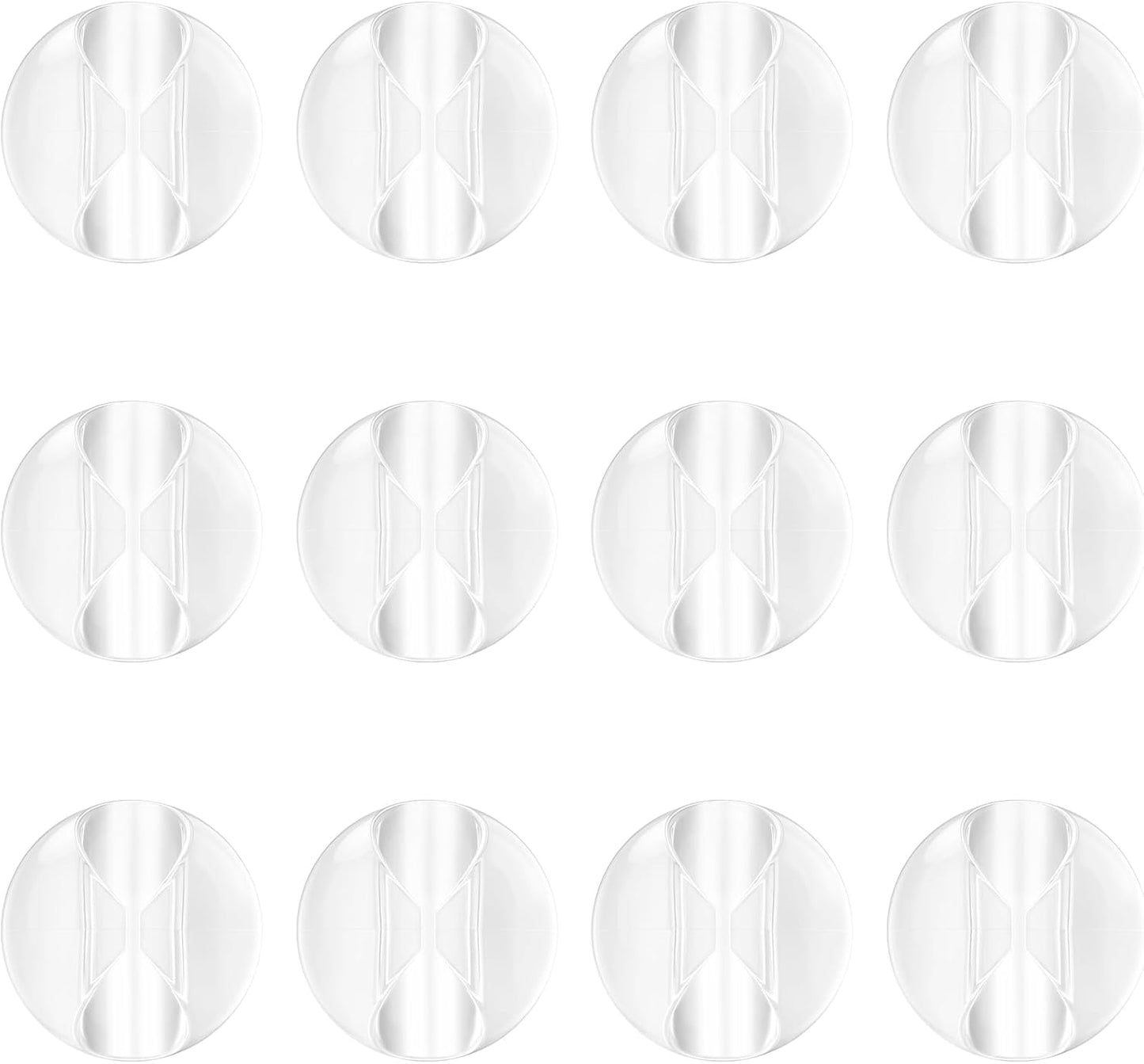 12 Pack Cable Clips, Znben Clear Cord Organizer Holder Adhesive Cord Management Charger Wire Holder Clips for Desk, Home, Office, Car, Cubicle, Nightstand