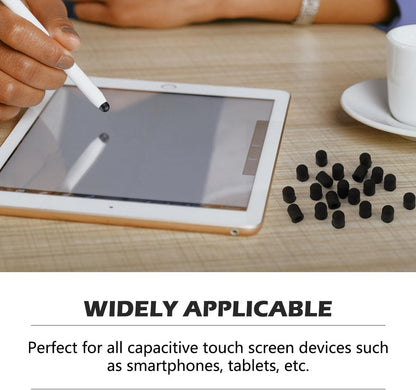 20 Pieces Replacement Tips Touch Screen Pens Tips Silicone Rubber for Touch Pen (Outer Diameter 6mm, Inner Diameter 4mm)
