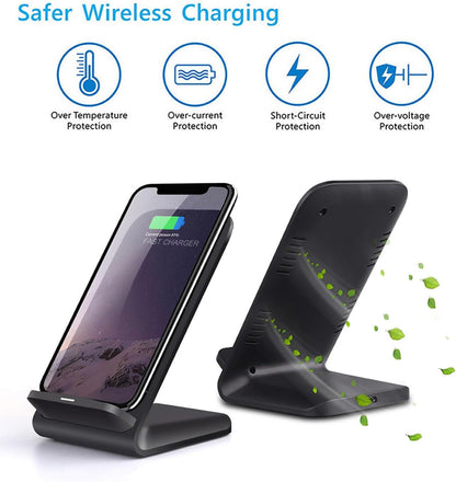 Wireless Charger(Stand),2 Pack 20W Fast Wireless Charging Stand for Samsung Galaxy S24/S24+/S24 Ultra/S23/S22/S21/S20/S10/Note,for Google Pixel 8/7/6, for LG and More.