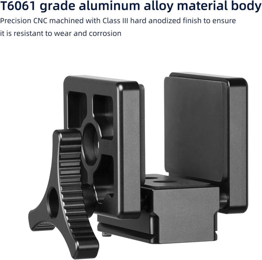 FANAUE GS-01Arca Swiss Rifle Saddle Mount, Hunting Tripod Clamp with Quick Release Plate, Shooting Tripod Rest, Enhanced Accuracy Ball Head & Adapter for Hunting and Shooting