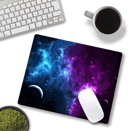 IMAYONDIA Nebula Galaxy Mouse Pad - Universe Square Waterproof Non-Slip Rubber Base for Computer Laptop