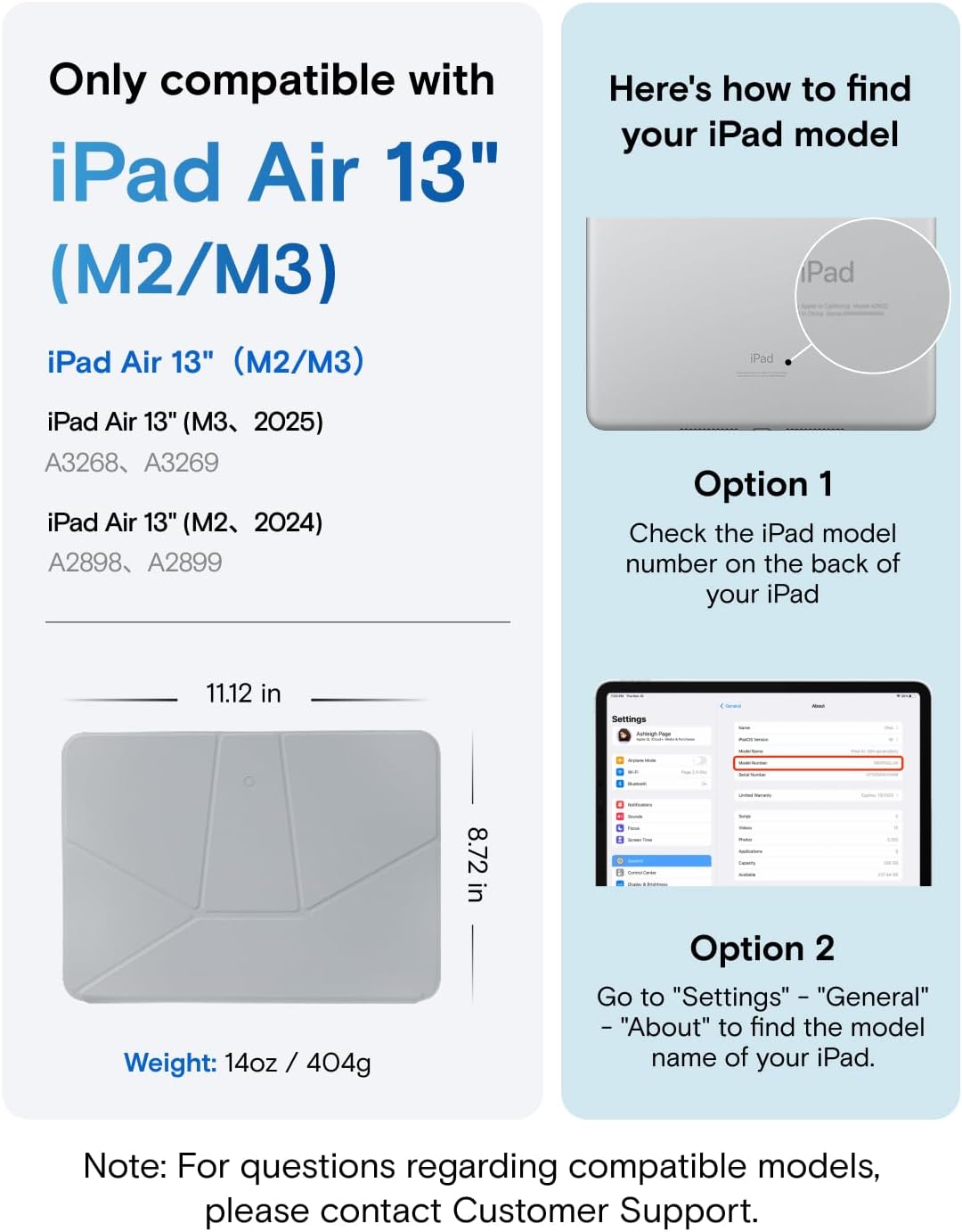 MOFT Dynamic Folio Case for iPad Air 13-inch (M3 2025 / M2 2024),Silm Magnetic Stand Case with 20+ Viewing Angles, Auto Wake/Sleep,Ultra Thin, Cement x Sapphire