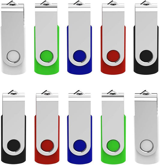 KEXIN 64GB USB Flash Drives 10 Pack - Thumb Drive USB Stick Jump Drive USB 2.0