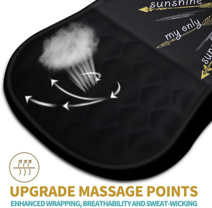 Hokafenle Ergonomic Mouse Pad Wrist Support with Massage Design, Wrist Rest Pain Relief Mousepad with Memory Foam&Non-Slip PU Base, Mouse Pads for Wireless Mouse & Desk (12x8 inch,Inspirational)