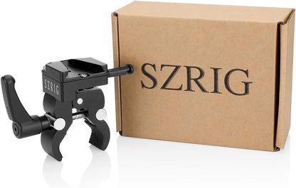 Crab Clamp with Universal V-Lock Mount Quick Release Adapter for DSLR Camera Battery Accessory