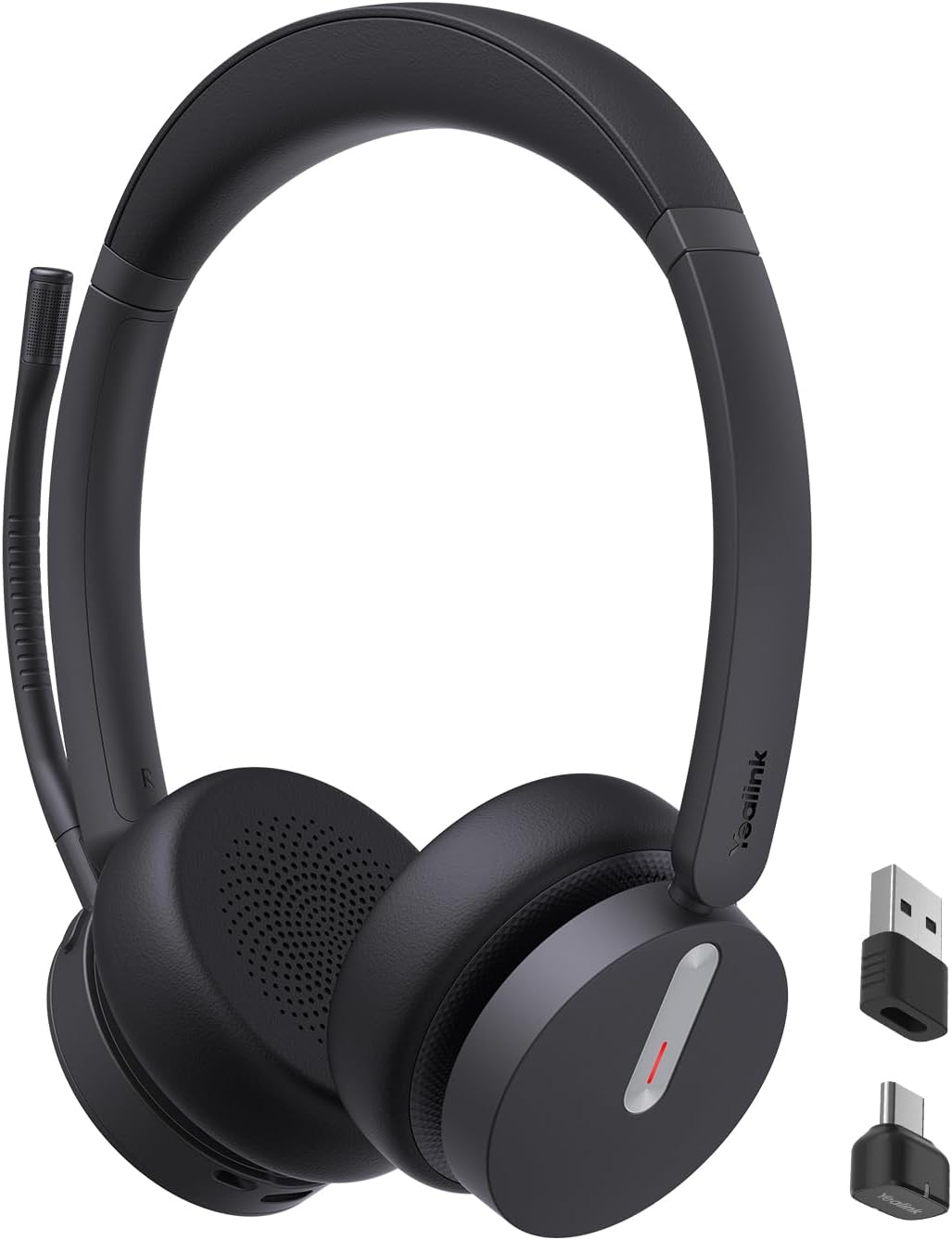 Yealink BH70 Dual UC Wireless Headset with Mic for Work, Bluetooth Headphone Teams&UC Compatible, up to 35h Talk Time, 147g All-Day Wearing Comfort, Perfect for Open Office Home Hybrid Work, USB-C/A