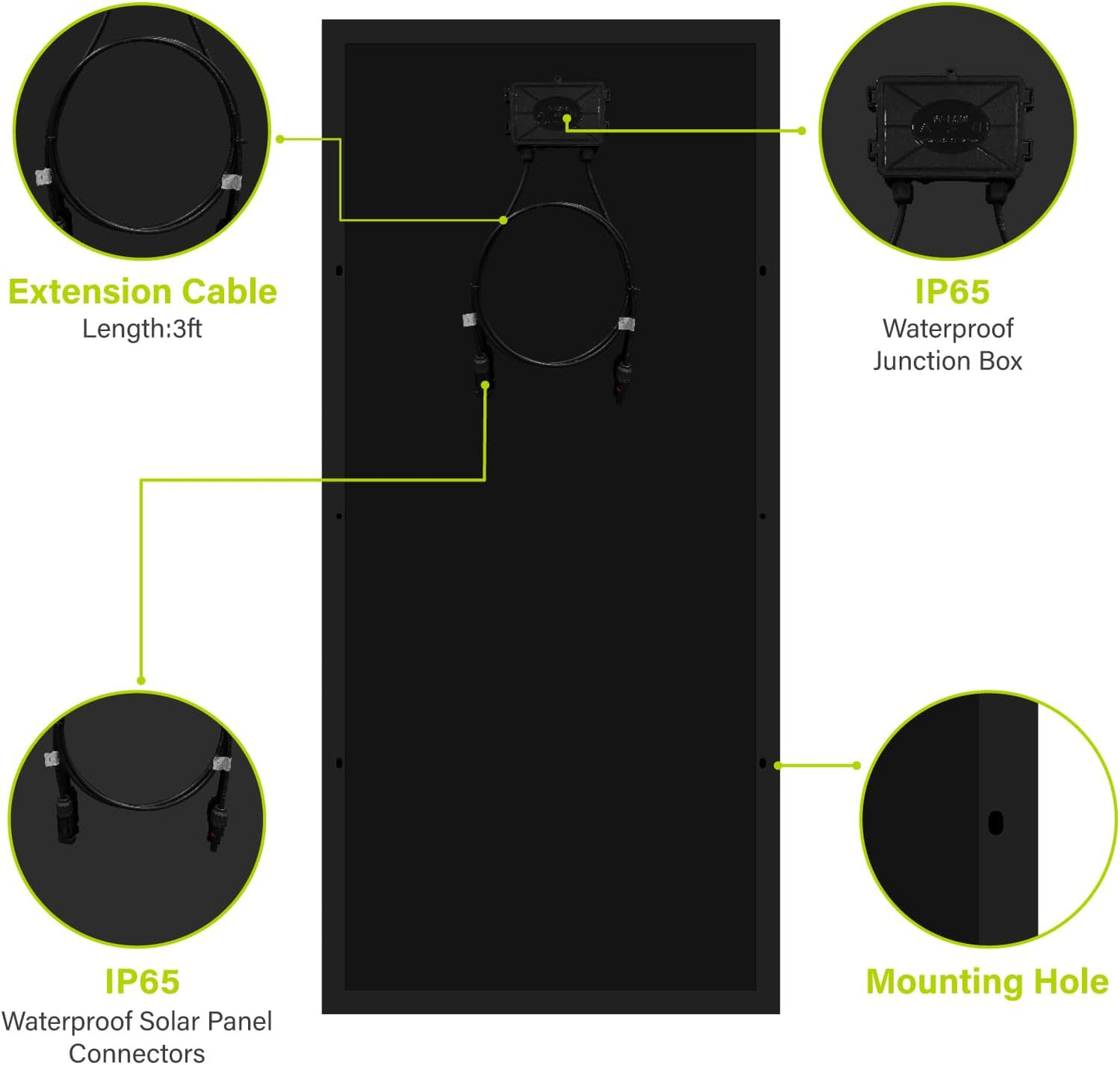 Newpowa PRO 200 Watt 12 Volt Monocrystalline 200W 12V Solar Panel, 9 busbar PV Module, High Efficiency Mono Module RV Marine Boat Off Grid