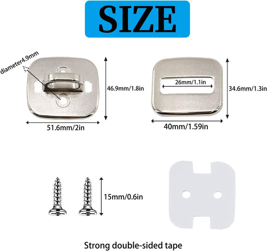 3 Pack Anti Theft Self Adhesive Security Plate for Cables to Lock Down Laptops, Mac Book, Tablets, iPad, or Other Computer