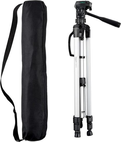 Amazon Basics 60 inch Lightweight Tripod with Bag, Black