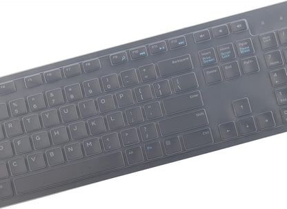 Keyboard Cover Skin for Dell KM636 KB216 KB216t KB216d KB216p Wired & Wireless Keyboard, Dell Optiplex 5250 3050 3240 5460 7450 7050, Dell Inspiron Desktop 24" 27" 5400 5490 7700 7790 3475 3670 3477
