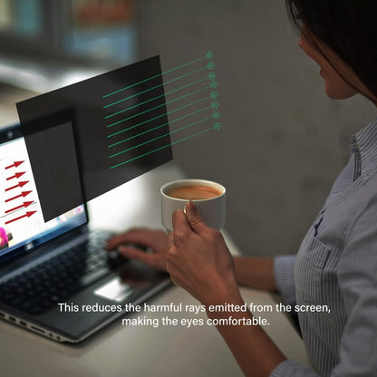 24 Inch - 16:10 Aspect Ratio - Computer Privacy Screen Filter for Widescreen Monitor - Anti-Glare - Anti-Scratch Protector Film - Protects Your Eyes from Harmful Glare and Blue Light