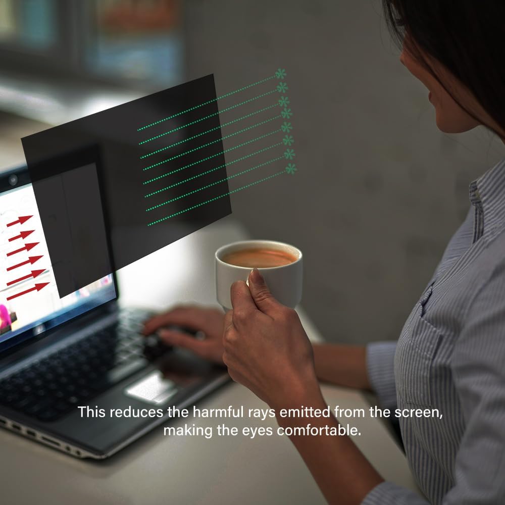 20.0 Inch - 16:9 Aspect Ratio - Computer Privacy Screen Filter for Widescreen Monitor - Anti-Glare - Anti-Scratch Protector Film - Please Measure Carefully