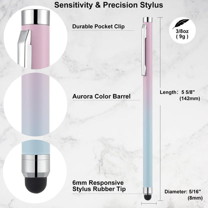 Stylus Pens for Touch Screens 12 Pack Linfanc Stylus Pen for iPad High Sensitivity and Precision Capacitive Stylus Pen for iPhone All Touch Screens Devices, Extra 24 Replacement Tips