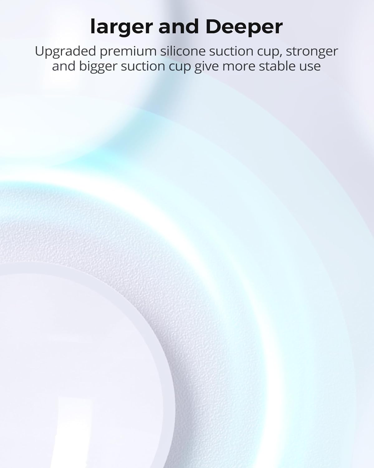 Magnetic Phone Suction Grip, Shower Phone Holder for MagSafe, Octo Phone Sticky Buddy Suction Grip for iPhone 16 15 14 13 12, Birthday Christmas for Women White