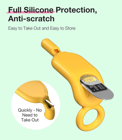 SIM Card Holder Contains Removal Openning Tool Tray Eject Pins 6 Pcs Needle Opener Ejector Compatible with All iPhone Apple iPad HTC Samsung Galaxy Cell Phone (Rainbow (6 Pcs))