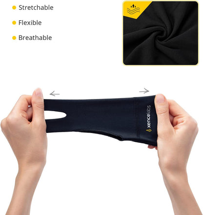 XENCELABS Drawing Glove, Breathable Artist Glove for Drawing Tablet, Two Fingers for Left Right Hand Black Size M