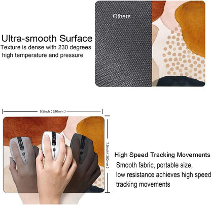Mouse Pad, Premium-Textured Mouse Mat, Non-Slip Rubber Base Mousepad for Laptop, Computer & PC,9.5×7.9 in,Abstract Art