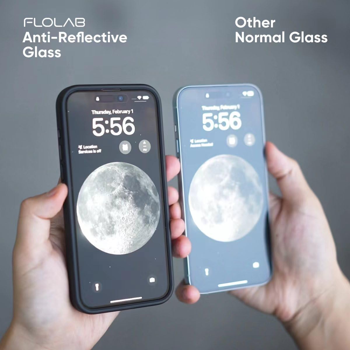 FLOLAB NanoArmour ONETIME PRO for iPhone 15 Screen Protector, Anti-Reflective, Anti-Rainbow, 3D Tempered Glass, Ultra Clear, Edge Reinforced, Easy Install, Dust-Free, Scratch Resistant