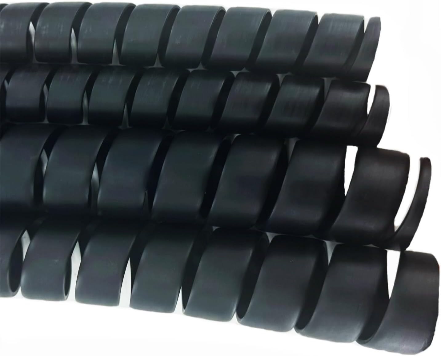 Spiral Wrap Cable Protector - 2.0" OD x 10' Pre-Cut Lengths - Safe Hose Protector to Avoid Wear and Extend Life for Hydraulic Pneumatic Hoses