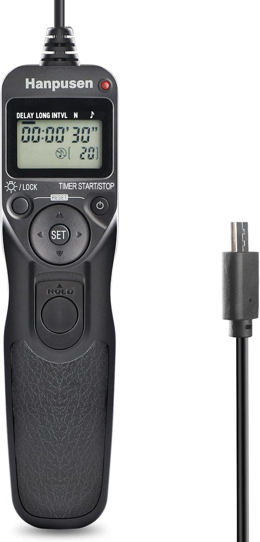 Camera Wired Intervalometer Controller, Remote Switch with Digital Timer Compatible with Sony ZV-1, 7, 6400, 6300, 6000; Replaces Sony RM-SPR1