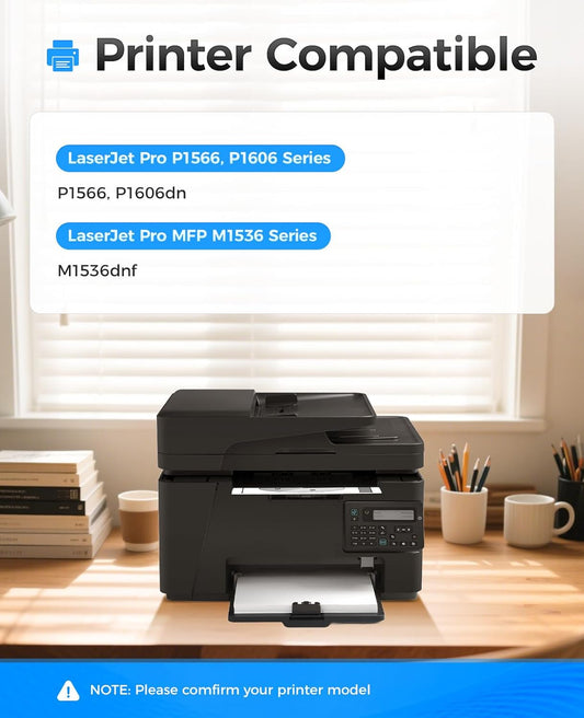 78A Black Toner Cartridge (2-Pack) with chip High Yield Replacement for HP 78A CE278A Toner Cartridges Compatible with HP LaserJet Pro MFP M1536dnf P1566 P1606dn Printer M1536 P1606 Series Ink Copy