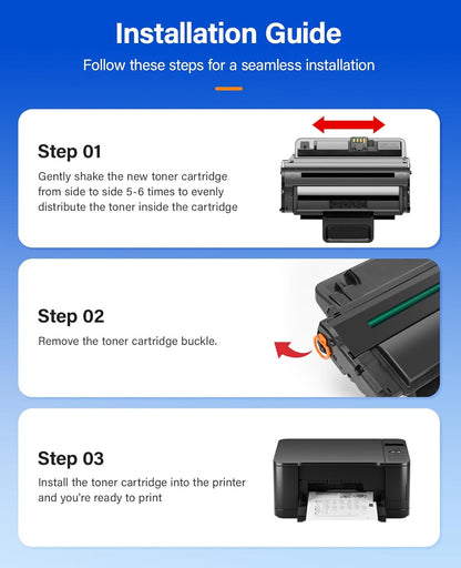 MLT-D209L Toner Cartridge Black 1-Pack High-Yield Replacement for Samsung MLT-D209L D209L 209L Compatible with Samsung SCX-4824 SCX-4824FN 4825 4826 2853 SCX-4826FN 4828 SCX-4828FN ML-2855 ML-2855ND