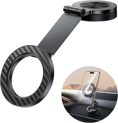 SYNCWIRE for MagSafe Car Mount - [360° Rotation] Magnetic Phone Holder for Car, Adjustable Metal Arm, Car Magnet Phone Mount for Dashboard, Car Accessories Fit iPhone 16 15 14 13 Pro Max &All Phones