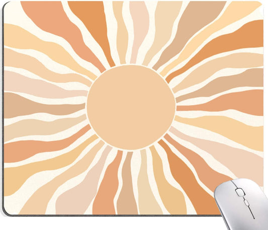 Mouse Pad, Modern Abstract Mouse Pad, Waterproof Mouse Mat Square Boho Mousepad Non-Slip Rubber Base Computer Mouse Pads for Office Laptop