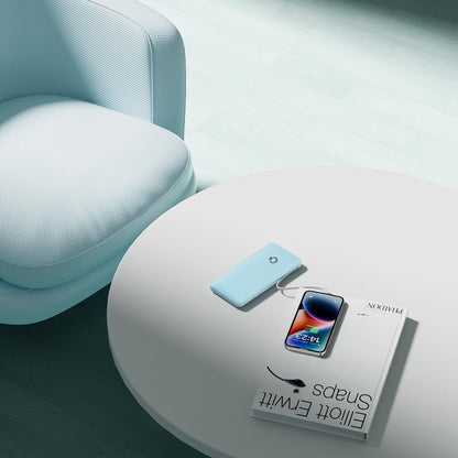 Q 10000mAh Power Bank, Slim Portable Charger,4 Output External Battery Pack with Built-in AC Wall Plug Micro USB C 3 Cables Compatible with iPhone Samsung Android Phone Tablet and More