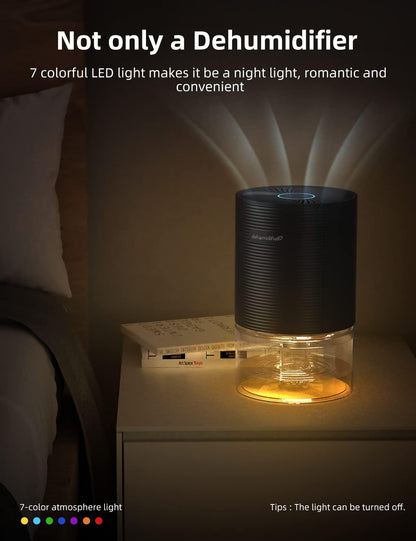 Dehumidifiers for Home, 25oz Dehumidifier for Bedroom with Auto-off, Ultra Quiet Energy Saving for Bathroom Closet Wardrobe Office RV (285sq.ft)