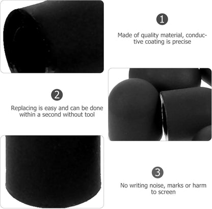 15Pcs Replacement Stylus Tips for No Touch Door Opener Tools Capacitive Silicone Rubber Stylus Tips Touch Screen Pens Tips