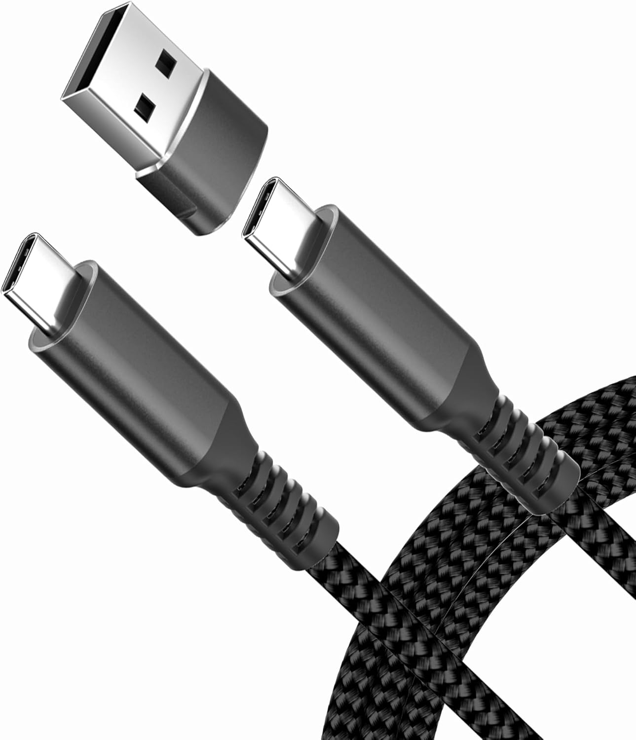 Elebase USB Type C to C 100W Car Charging Cable 6.6FT with A Adapter,Fast PD Charger Cord for iPhone 16 15 Pro Max Plus,Samsung Galaxy S23 S24, Play,MacBook Mac,iPad 9 10,Z Flip Fold 4 5,Ultra,A53 A54