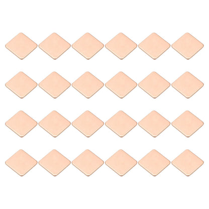 PATIKIL Copper Heatsink Pad Shims, 24 Pcs 15x15x1mm Copper Pad Shim IC Chipset GPU CPU Thermal Heatsink for Cooling Laptop Desktop Computer